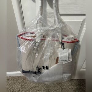 Coach Leather Jacquard Large Tote-Bundle Set